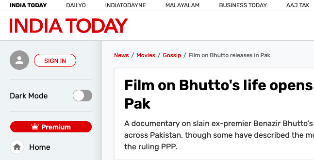 Bhutto Documentary